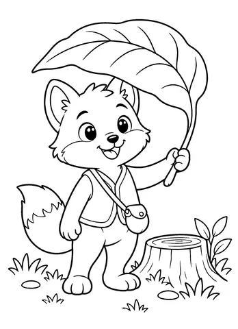 Page 9 of Ruby’s Magical Forest Coloring Adventure