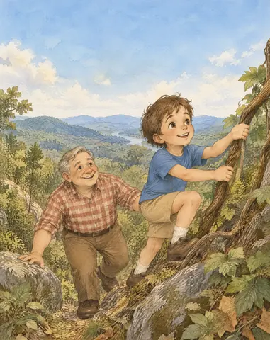 Cover of The Adventures of Atlas and Pop, illustrated storybook by Todd