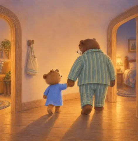 Their paws went shuff-shuff down the hallway.