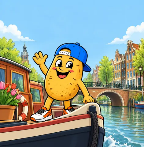 Cover of SPUD Takes a Holiday, a picture book by Garry Sloan