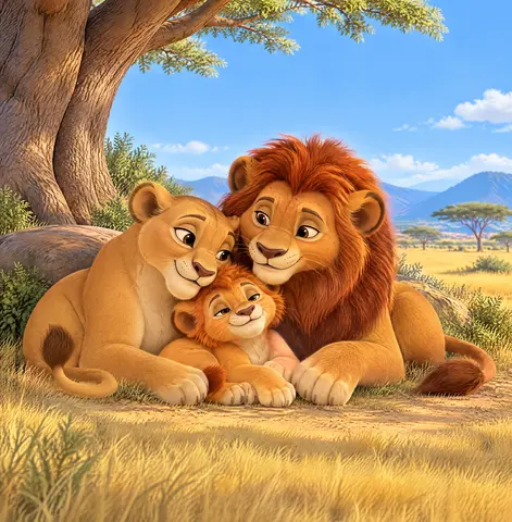 He lives with his loving family, who keep him safe and always encourage him.