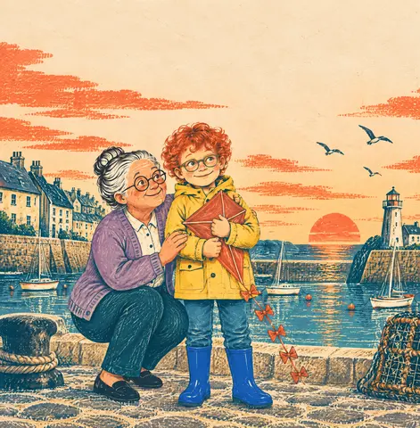 Cover of Léo and the Runaway Kite, picture book by Clara Wynn