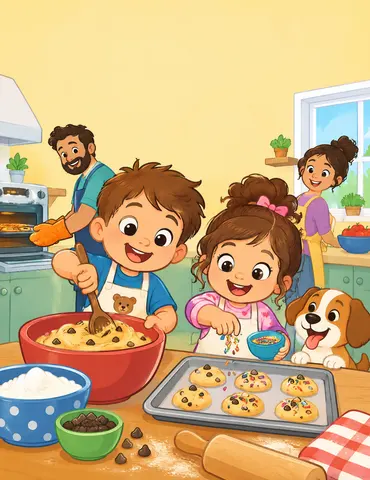 Cover of Color, Bake & Snack!, kids' coloring book by Momma J