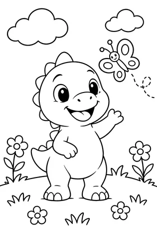 Page 7 of The Waving Baby Dinosaur