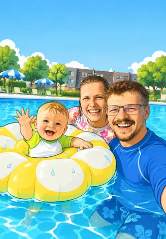Cover of Baby sunny day, kids' coloring book by Ivona Martinović