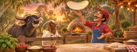 Behind Pietro, the wood-fired oven glowed bright orange. Flames danced across the hot bricks while the fire crackled and…