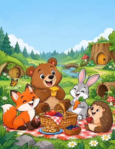 Cover of Cozy Corners of the Woodland, a kids' coloring book by Angela Judy