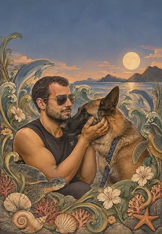 Cover of Les aventures de Nuno et de son fidèle compagnon Arko, an adult coloring book by Nuno Cardoso
