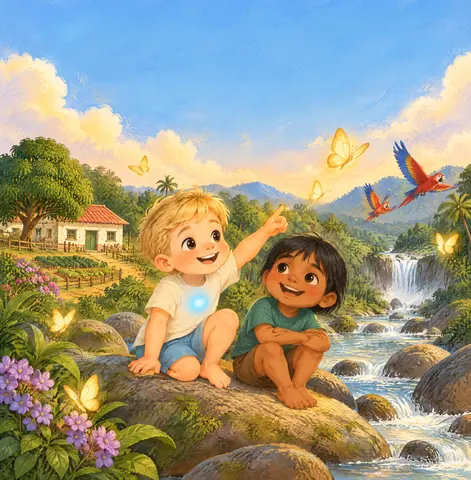 Cover of O ANJINHO LOIRO, picture book by Ma Deva Pyari