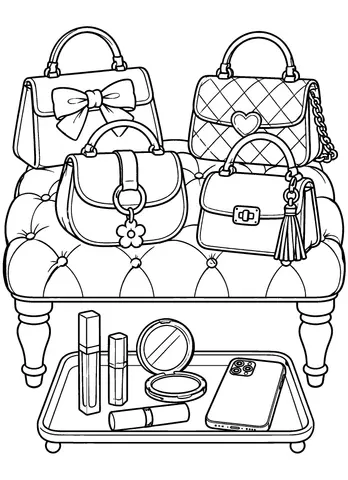 Page 9 of Girls Night Coloring Book