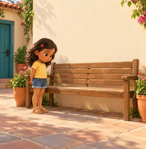 Maya stood beside the bare bench with a bench-sized wish.