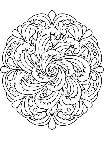 Page 7 of Ocean Currents Mandalas