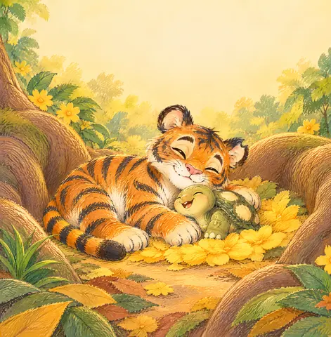 Cover of Kavi the Tiger, picture book by Sabrina Binder