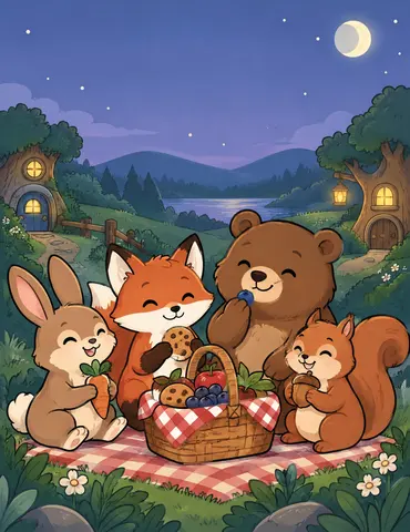 Cover of Cozy Woodland Friends, a kids' coloring book by Epic lux