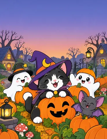 Cover of Hocus Pocus, Little Paws!, kids' coloring book by Yaceli Esquivel