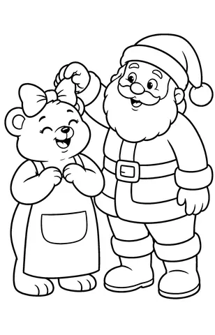 Page 11 of Christmas Animal Helpers Coloring Book