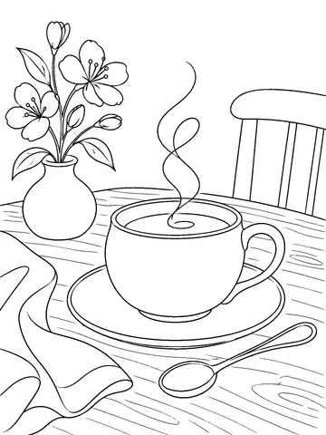 La tasse repose