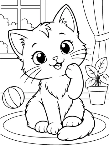 Page 9 of My First Cute Animal Coloring Book