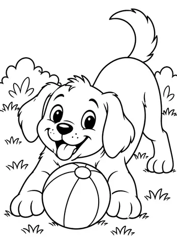 Page 7 of My First Cute Animal Coloring Book