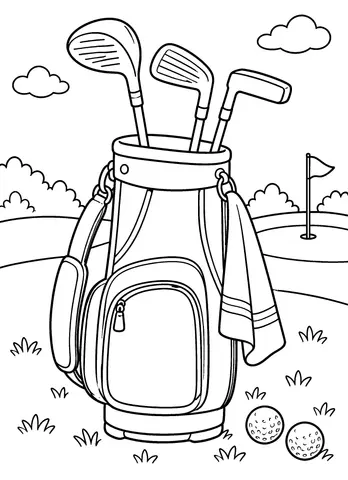 Page 9 of Golf Day to Color