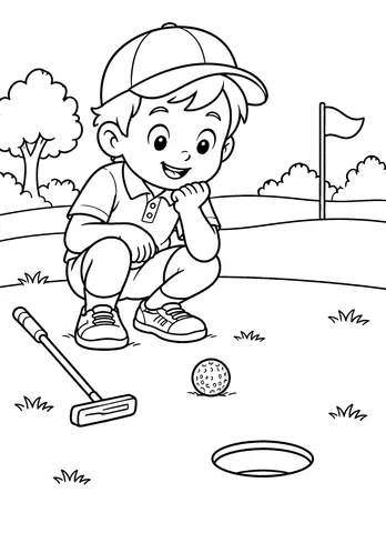 Page 11 of Golf Day to Color
