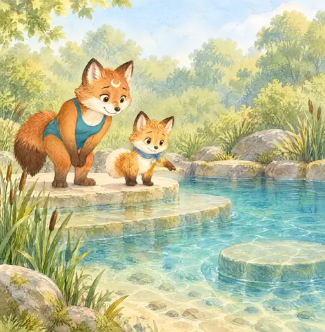 Oliver, a little fox, wished.