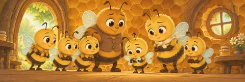 En una acogedora colmena, situada en un hermoso valle lleno de flores, vivía una abejita llamada Miel. Miel era la abeja…