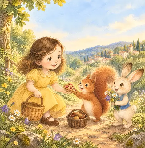 Cover of Iris et les promesse d’orée, a picture book by Rose iles