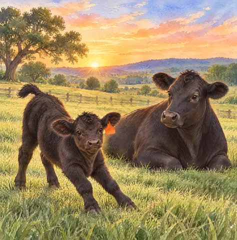 Page 4 of Baylor the Little Angus Calf