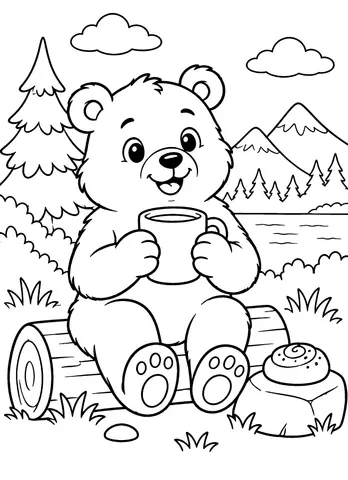 Page 11 of The Cozy Woodland Coloring Book