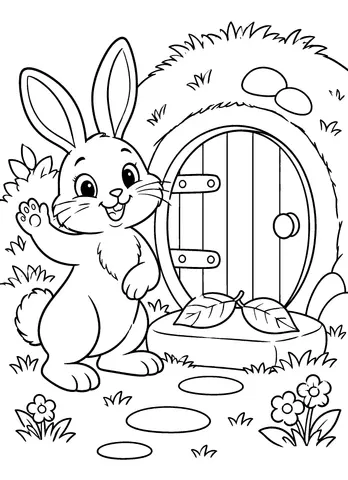 Page 7 of The Cozy Woodland Coloring Book