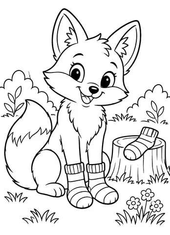 Page 9 of The Cozy Woodland Coloring Book