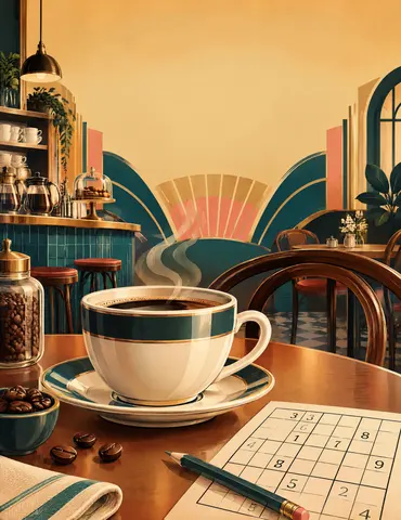 Cover of Coffee Break Sudoku, a sudoku book by K. D. Nash
