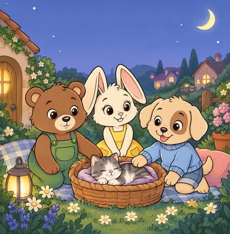 Cover of Petit monde cozy, kids' coloring book by Caroline