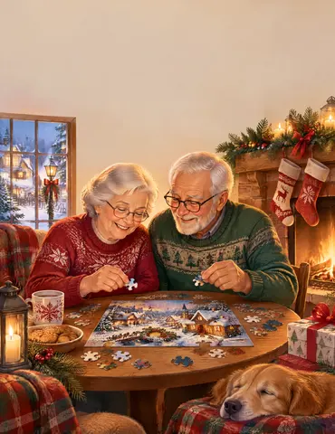 Cover of Christmas Comforts and Clever Moments, puzzle book by ismail AITO