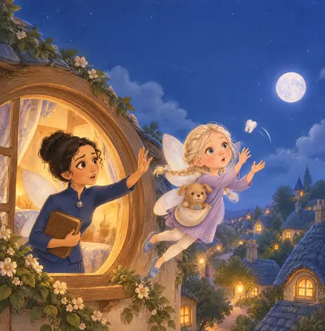 Cover of Lulu and the Tooth Fairy Mix-Up, picture book by Ilona