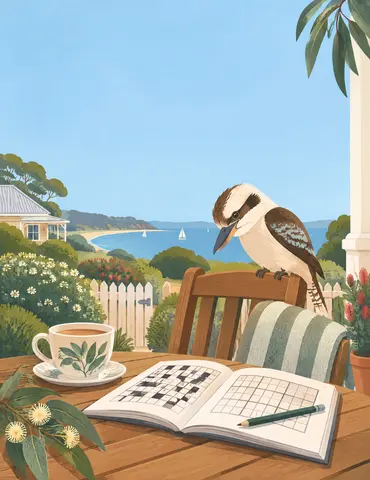 Cover of Memory by the Verandah, puzzle book by Stacey Marendaz