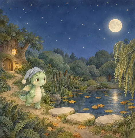 Each night, Pip whispers beneath twinkling stars. Usually, a little moon shines back at him.