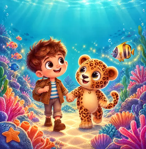 Cover of Freddie & Lennie: The Magical Journey Under the Sea, a picture book by Charlotte Webb