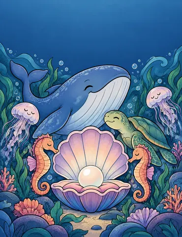 Cover of Ocean, adult coloring book by La plume enchantée