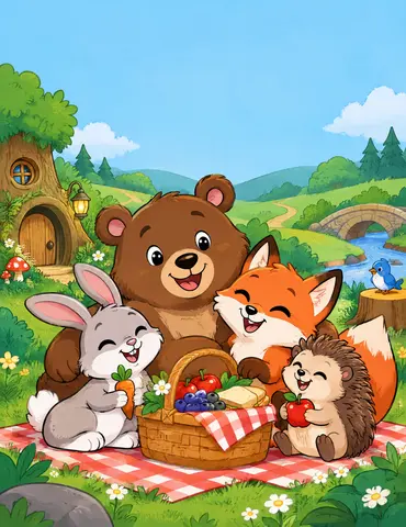 Cover of Cozy Woodland Friends, kids' coloring book by Whitney Hughes