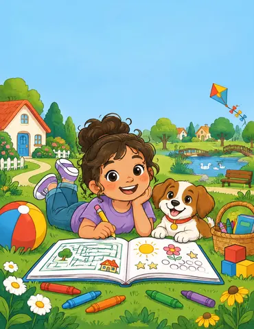 Cover of 56 Screen-Free Activities for Kids Ages 4–8, kids' activity book by Faiz Ahmed