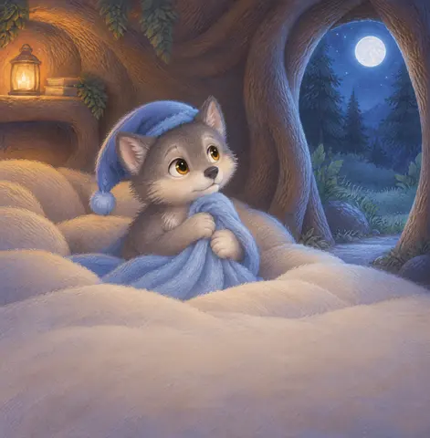 “Dark?” whispers Little Wolf.
