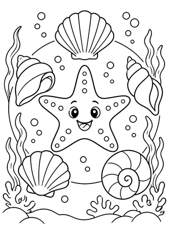 Page 11 of Ocean Circles to Color