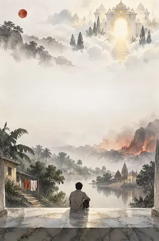 Cover of Visions at the Gates of Heaven, memoir & family history by Remas Debbarma