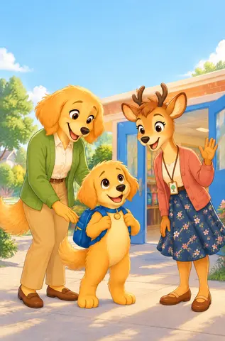 Cover of Remy's First Day of School, picture book by Jamie Merren