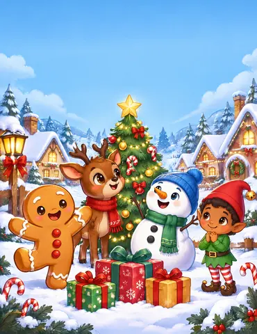 Cover of A Very Wiggly Christmas, a kids' activity book by Marina Daher