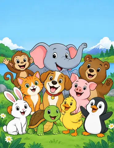Cover of Color the Animal World, kids' coloring book by Chalia Bermúdez