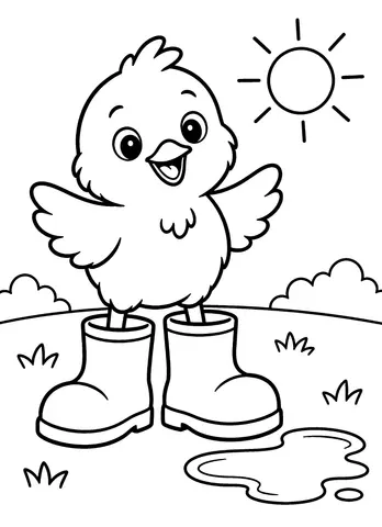 Page 9 of Cute Animal Adventures Coloring Book