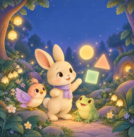 Cover of Bea's Forest of Shapes, a picture book by Mihaela Casiana Negulescu